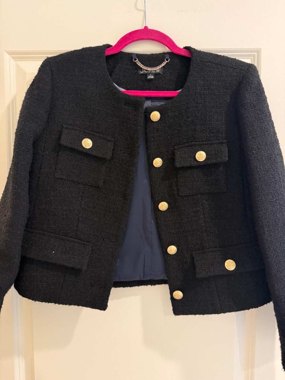 J. Crew Black Tweed Jacket